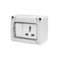 13A SOCKET WITH SWITCH UNIVERSAL STANDARD IP55