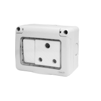 15A SOCKET WITH SWITCH IP55